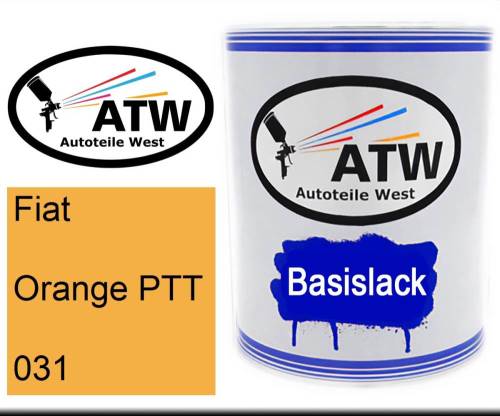 Fiat, Orange PTT, 031: 1L Lackdose, von ATW Autoteile West.